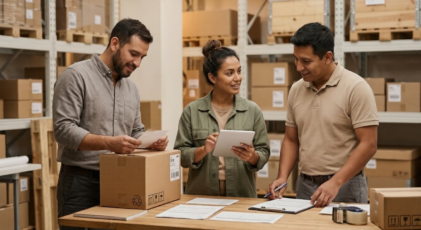 Equipo Fast Delivery en operación